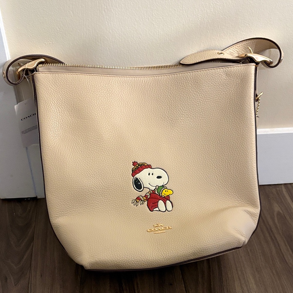 Coach Tan Snoopy Shoulder Bag